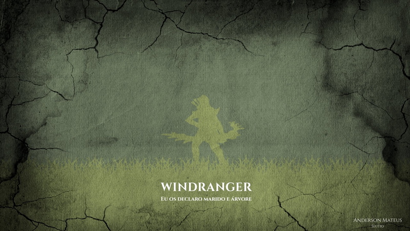 DotA 2, 1080P, Minimalist, Windranger (DotA 2), Dota