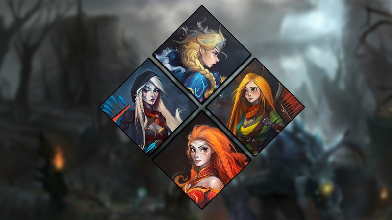Windranger, Lina, Dota 2, 1080P