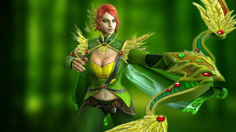  hd, forest, 2K, dota, game, shooter, girl, desktop, video, windranger, gallery
