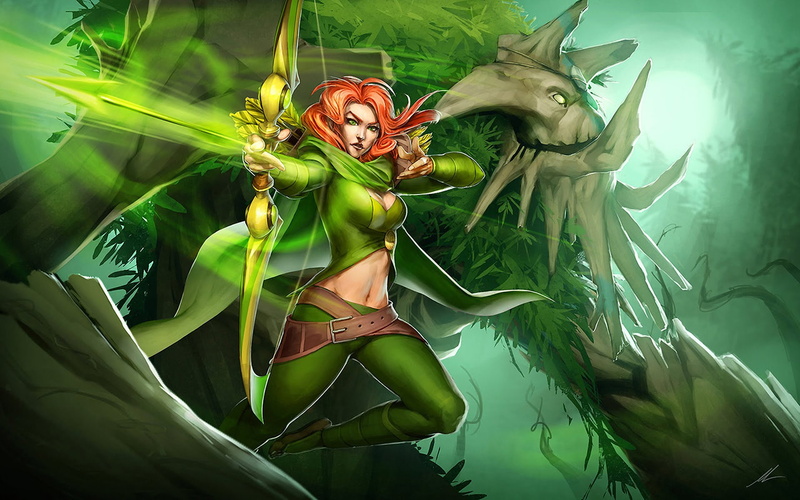 desktop, windranger, skin, hero, hd, dota, shooter, 1080P, art