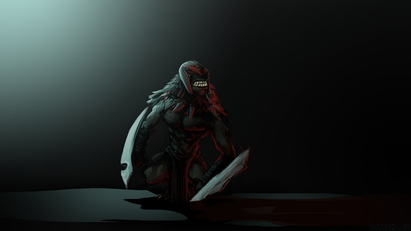 art, bloodseeker, 2K, dota 2