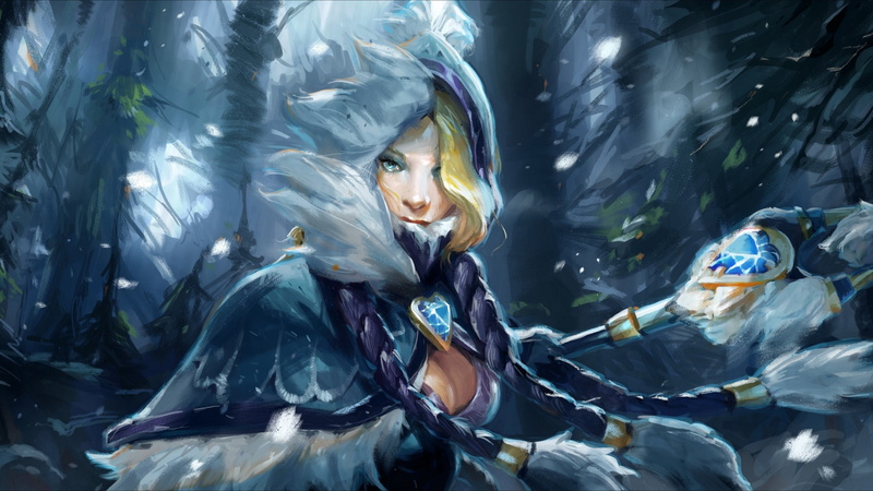 Dota 2, video games, 2K, Dota, Valve, artwork, Rylai, Defense of the Ancients, fantasy art, Valve Corporation