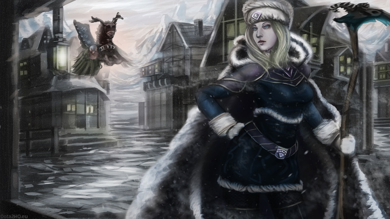 2K, art, crestfall, rylai, dota, xmas