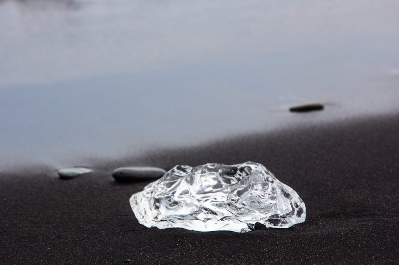 chrystal, land, copy space, water, focus on foreground, cold temperature, 5K, daytime, close-up, outdoors, floating on water, day, tranquility, nature
