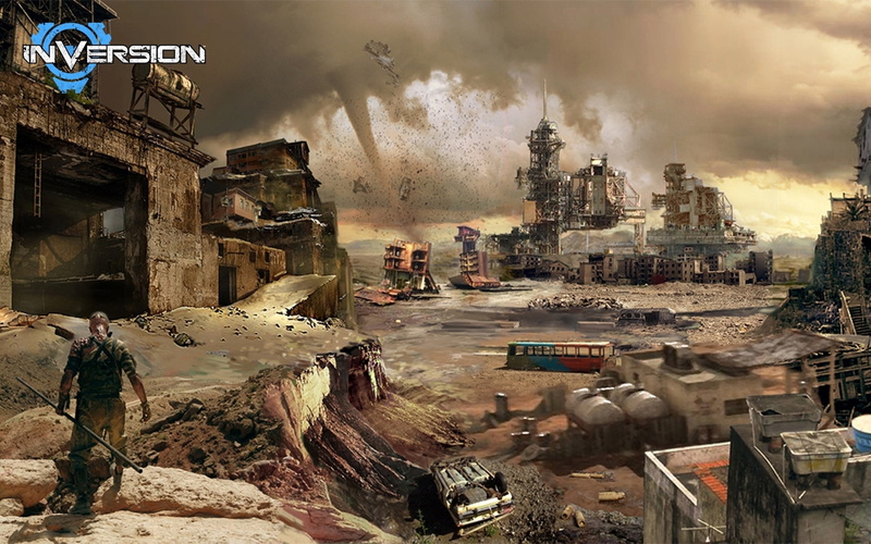 guns, future, 1080P, blood, space, inversion, ruins