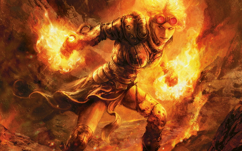 warrior, digital art, Magic: The Gathering, video games, 1080P, Chandra Nalaar, fantasy art