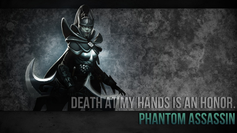 1080P, typography, video games, Phantom Assassin, quote, Dota 2