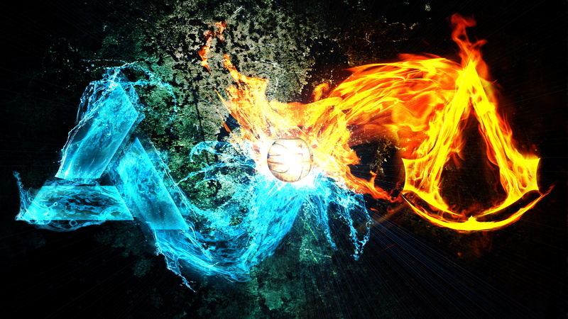 water, 5K, fire, assassins, signs, characters, Templar