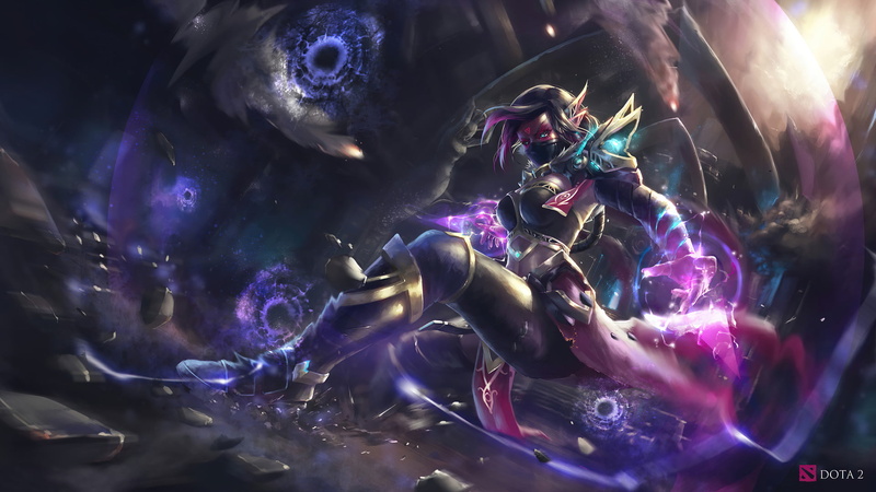 Lanaya, female warrior, 1080P, Templar Assassin, video game characters, artwork, Dota 2