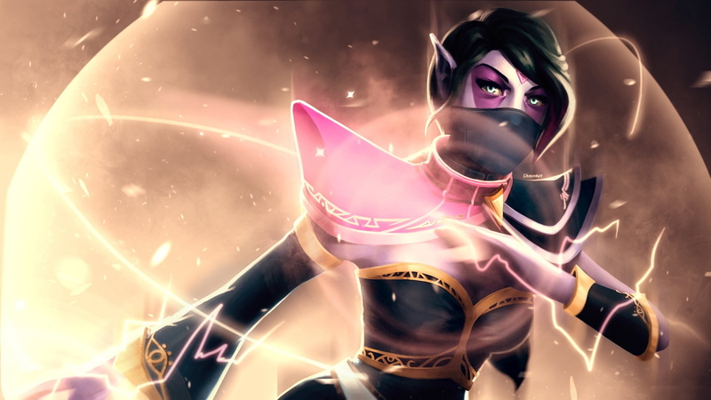 futuristic, glowing, men, digital, beautiful woman, people, fashion, 1080P, one person, technology, light - Natural Phenomenon, hero, shield, DotA, female likeness