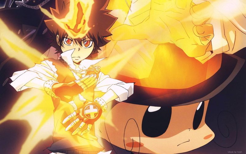 mammal, boy, creativity, art and craft, celebration, yellow, sunlight, human representation, illustration, portrait, Katekyō Hitman Reborn!, real people