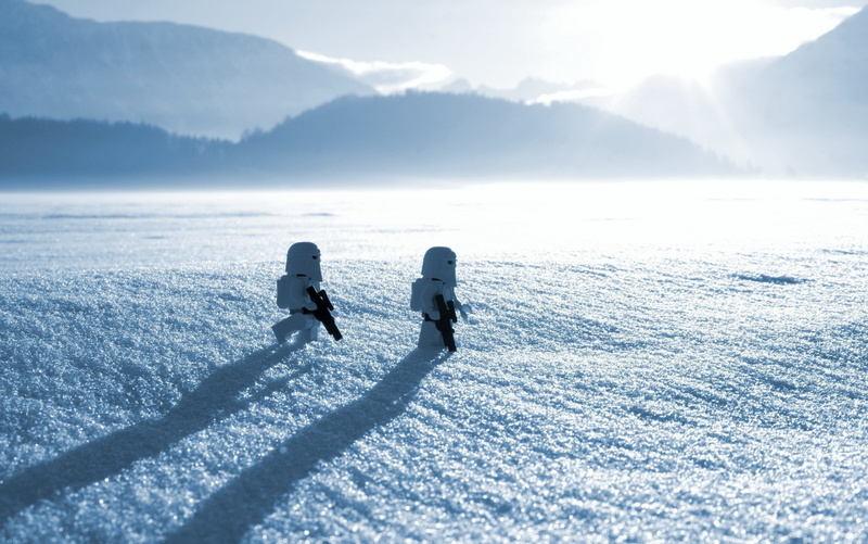 winter, shadow, 1080P, white, toys, LEGO, Star Wars, snow