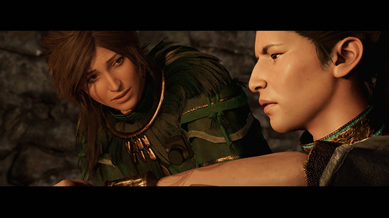 Shadow of the Tomb Raider, headshot, indoors, portrait, beautiful woman, young women, women, sister, couple - relationship, females, child, 1080P, bonding