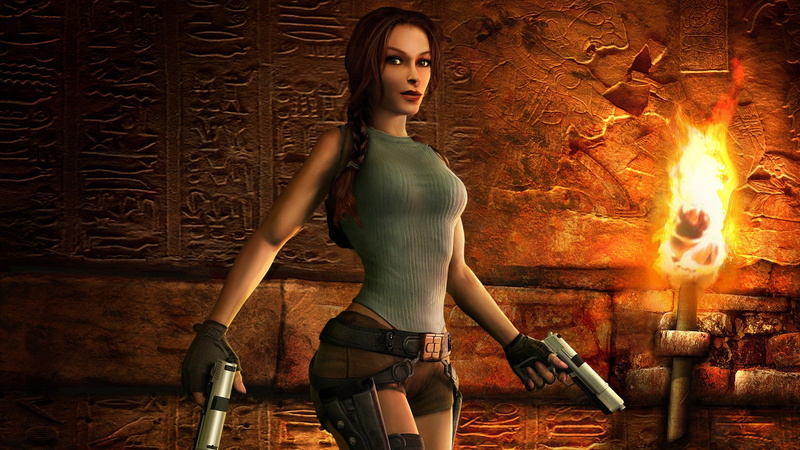 Tomb Raider, leisure activity, young adult, beautiful woman, hairstyle, real people, 1080P, three quarter length, young women, burning, video games, Lara Croft