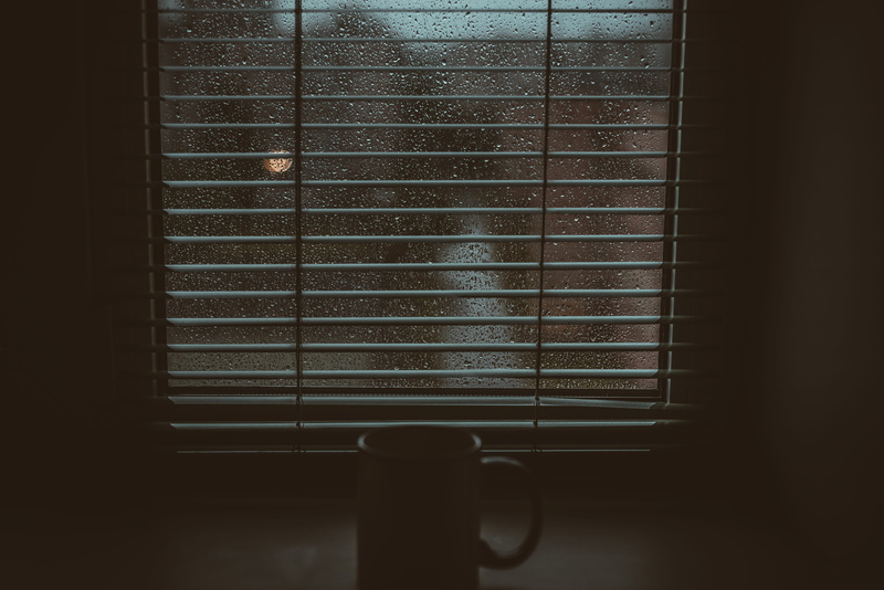 rainy day, coffee, wet window, technology, mood, indoors, cup, tea, window, home, wet, near, rain, film, raining, 5K, blinds, equipment, drink, metal