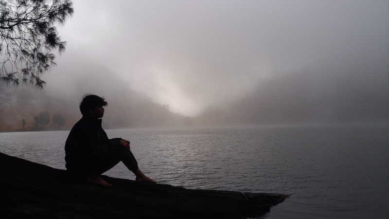 indonesia, sky, full length, healthy lifestyle, side view, beauty in nature, scenics - nature, outdoors, exercising, sitting, leisure activity, ranukumbolo