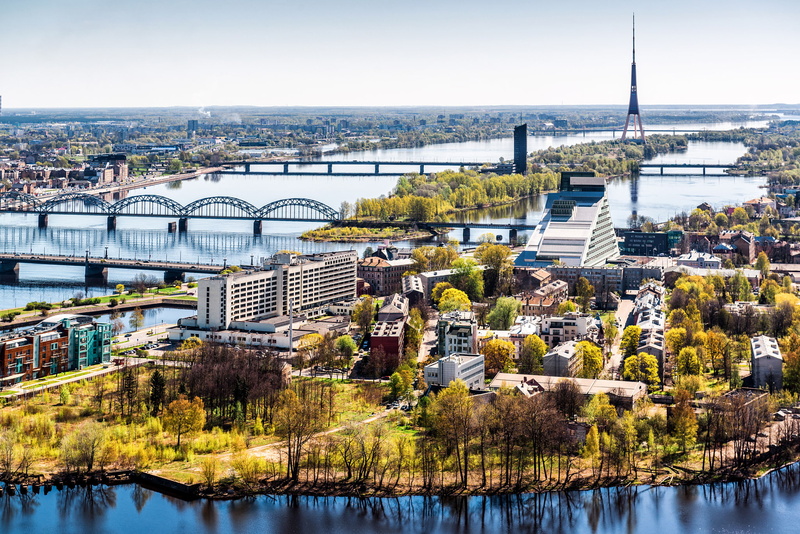 arch bridge, river, nature, aerial View, travel Destinations, water, transportation, cityscape, high angle view, rise, urban Skyline, outdoors, 1080P