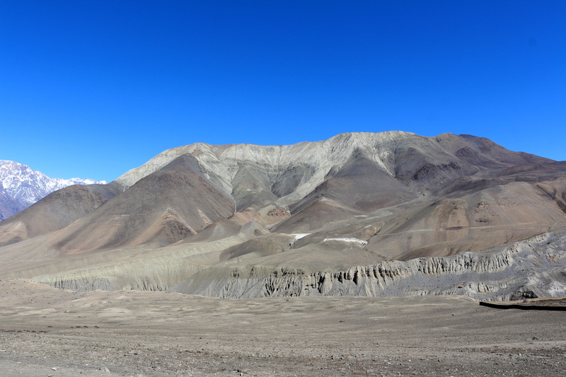 land, eroded, lifeless, blue, 5K, sky, gray, mountain, no people, tranquility, nature, brown, travel destinations, environment, hills, formation, arid climate