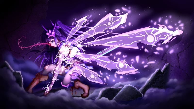 magic, Raiden Mei, Honkai Impact, 3rd, 2K, clouds, lightning, anime art, zipper