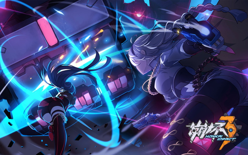 Honkai, creativity, technology, no people, music, light - natural phenomenon, Honkai Impact, anime, futuristic, illuminated, 1080P, nightlife, representation