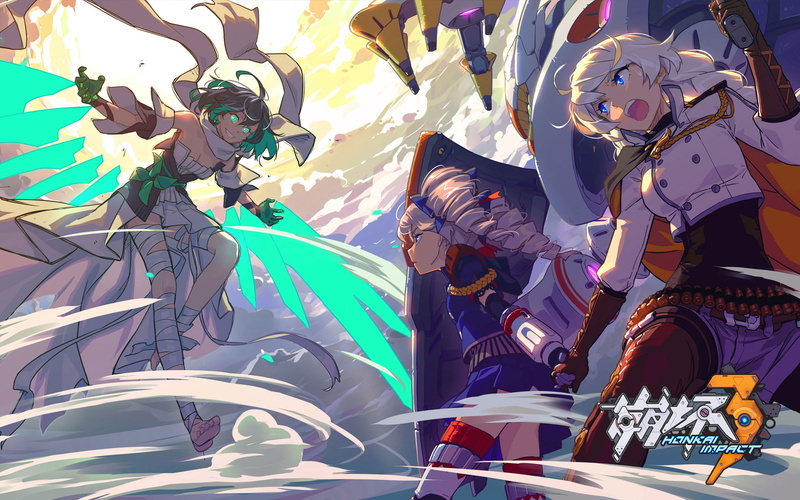 Benghuai Xueyuan, 1080P, Kiana Kaslana, Bronya Zaychik, Anime