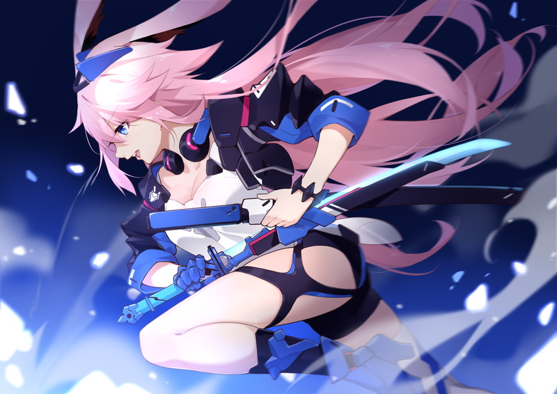 Anime, Girl, Pink Hair, Yae Sakura (Benghuai Xueyuan), 2K, Benghuai Xueyuan