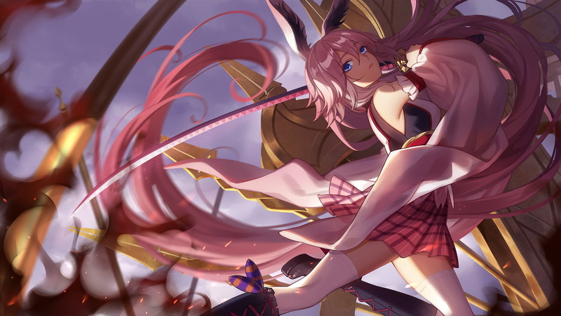 pink color, young women, Yae Sakura (Benghuai Xueyuan), Benghuai Xueyuan, females, dancing, adult, standing, Anime, young adult, real people, representation