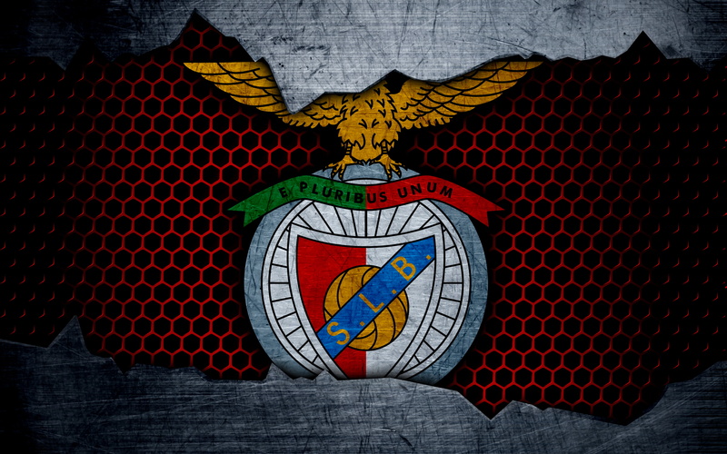 Soccer, 4K, S.L. Benfica, Emblem, Logo