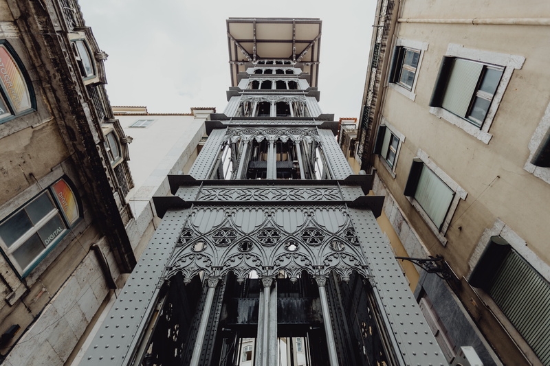 the past, portugal, window, history, railing, 5K, historic, view, ceiling, religion, no people, day, city, directly below, sky, built structure, ornate