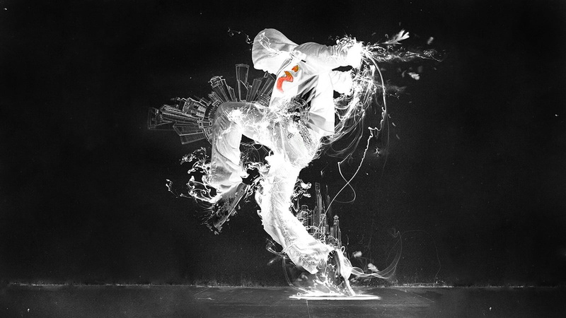 close-up, dancing, black background, white color, fragility, studio shot, black, no people, motion, water, white, drop, exploding, destruction, woman, indoors