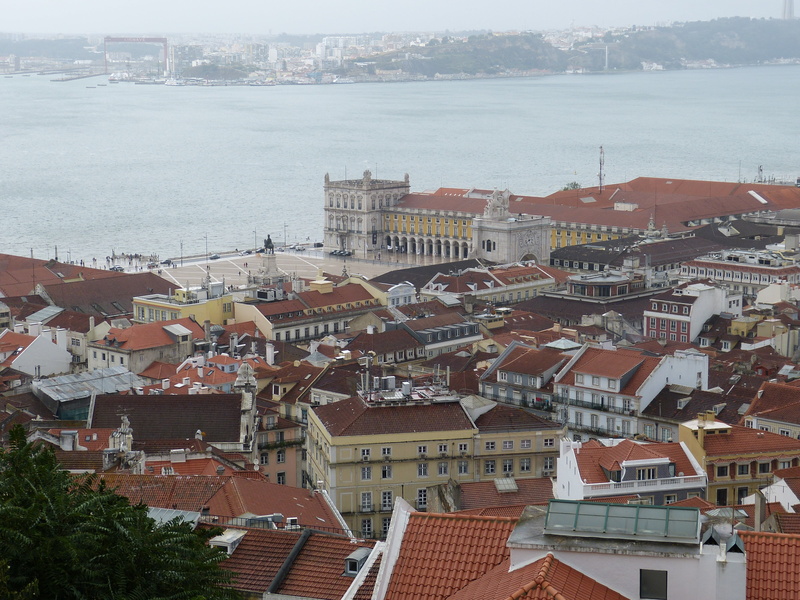 outdoors, day, tejo, outlook, roofs, water, 4K, residential district, historically, building exterior, view, architecture, roof, lisbon, river, city, townscape