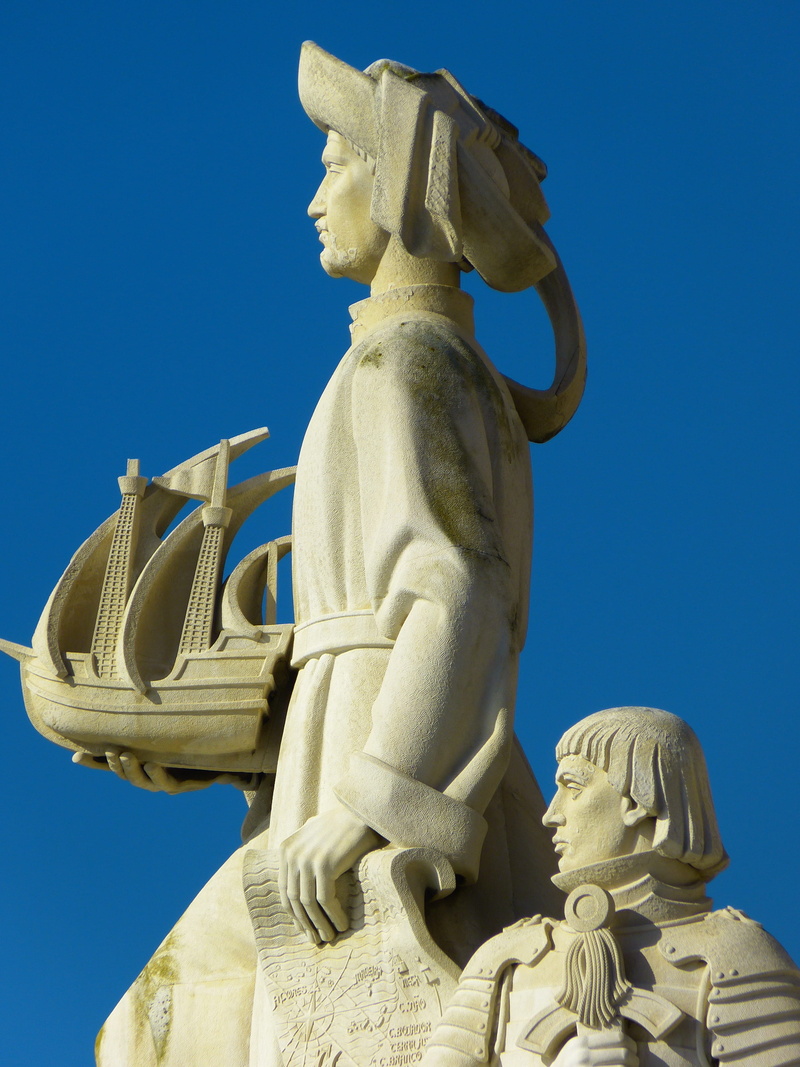 sky, portugal, statue, 4K, lisbon, o, representation, lisboa, creativity, art and craft, tejo, monument, monument of the discoveries, henry of the navigator