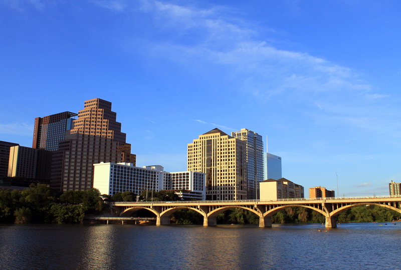 building exterior, 4K, building, travel destinations, tx, skyline, no people, city, buildings, bridge, modern, nature, architecture, bridge - man made structure