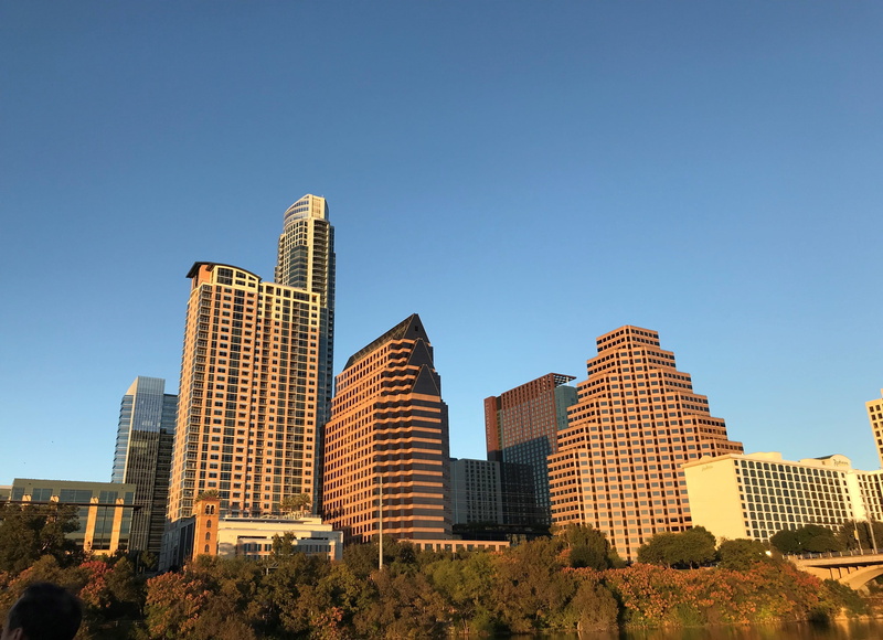 building, texas, outdoors, office, landscape, skyscraper, downtown, tower, cityscape, nature, modern, buildings, austin, urban skyline, city, low angle view