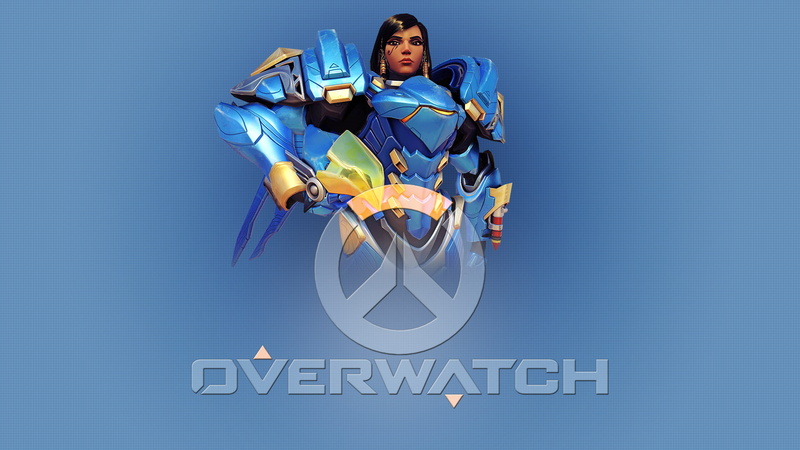 men, front view, Blizzard Entertainment, Pharah (Overwatch), colored background, studio shot, indoors, 1080P, communication, young adult, PT-Desu (Author)