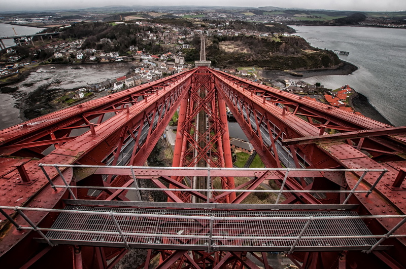 Scotland, Forth Bridge, red, 2K, Metal, architecture