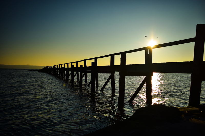 built structure, bridge, scenics, architecture, bridge - man made structure, clear sky, sea, forth, pier, outdoor, outdoors, nature, tranquility, horizon over water