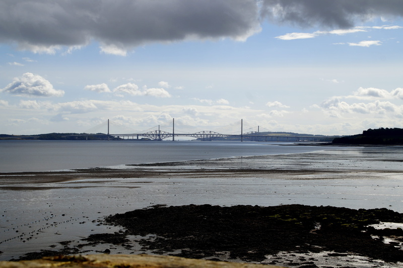 scotland, nature, connection, sea, cloud - sky, the firth of forth, 2K, transportation, ebb, bridge - man made structure, bay, united kingdom, scenics - nature