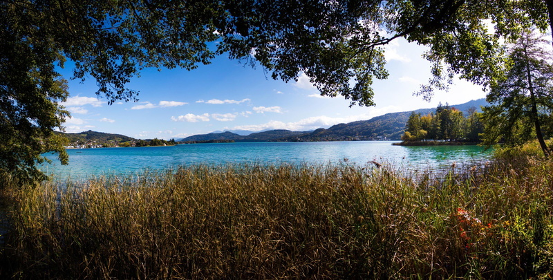big, mountains, Lake, 1080P, wasser, see, Landscapes, grass, water
