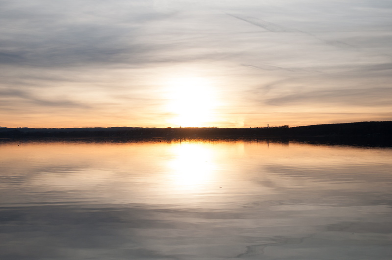 scenics - nature, waterfront, nature, non-urban scene, still, sky, tranquility, landscape, mood, reflection, 4K, orange color, sunset, silhouette, outdoors