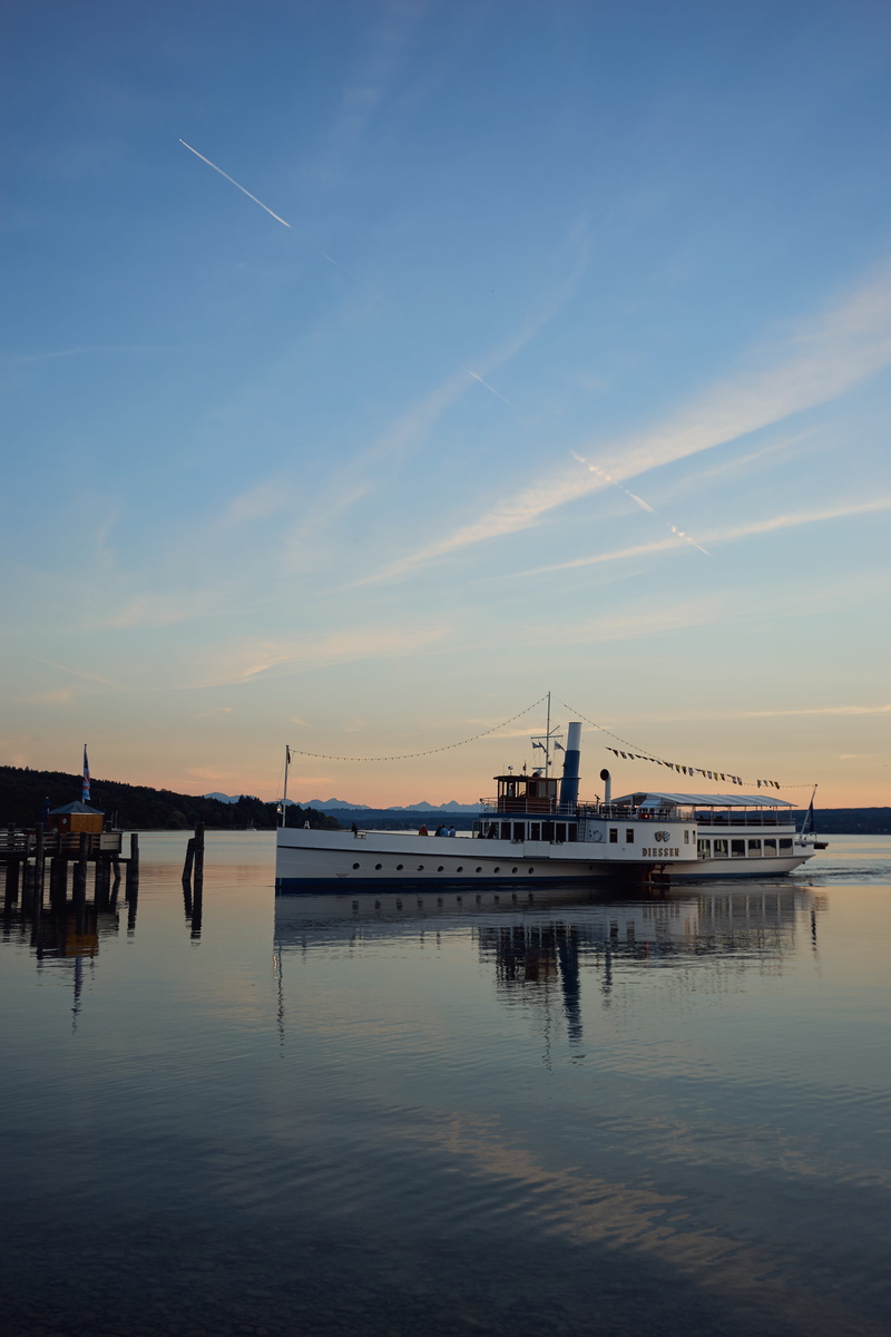 ammersee, reflection, sea, herrsching am ammersee, architecture, no people, nautical vessel, beauty in nature, nature, water, cloud - sky, built structure
