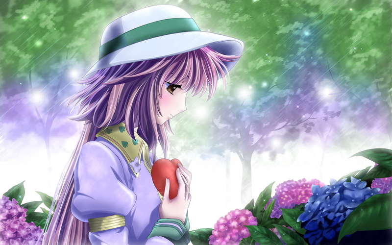 vulnerability, plant, CLAMP, fragility, real people, sky, side view, lifestyles, Kobato, one person, flowering plant, purple, pink color, beauty in nature