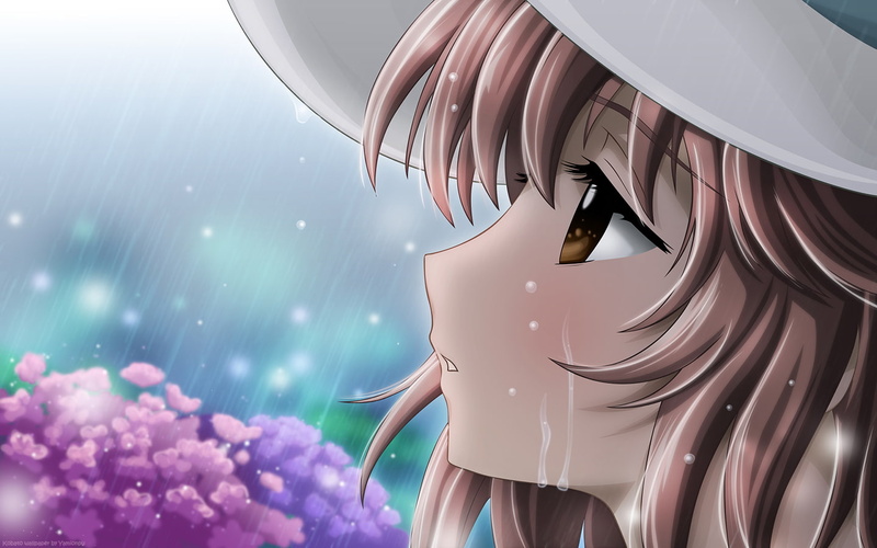 no people, nature, water, flower, beauty in nature, Kobato, Hanato Kobato, CLAMP, window, reflection, anime girls, fragility, vulnerability, 720P, day