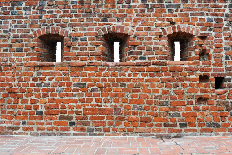 pattern, Lake Dusia, outdoors, wall - Building Feature, architecture, Old, Historic, the past, medieval, no people, day, textured, 2K, Brick, red, full frame