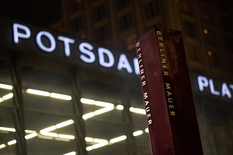 built structure, western script, berlin, nightlife, capital letter, number, information sign, safety, indoors, low angle view, potsdamer platz, wall, berliner mauer