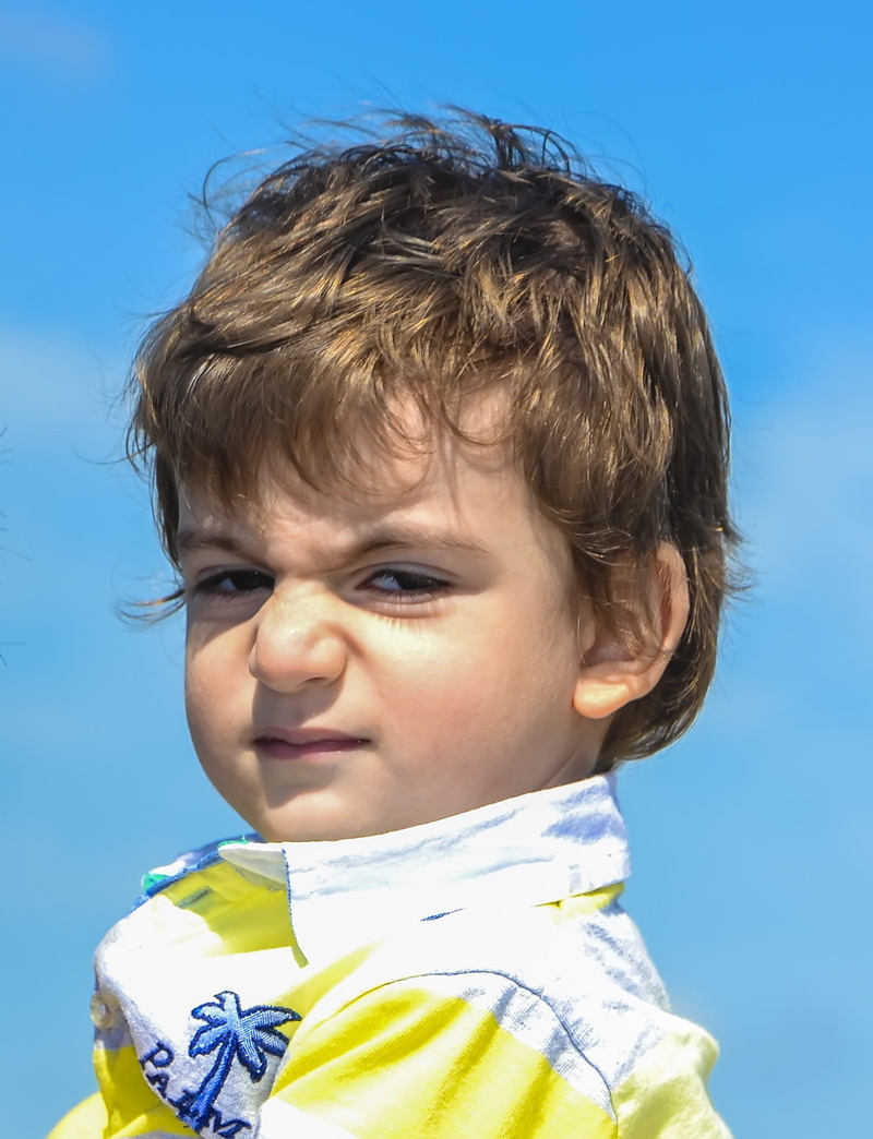 close-up, boy, front view, angry, dramatic, males, real people, drama, day, baby, white, aggressive child, top, one person, angry kid, pissed off, portrait