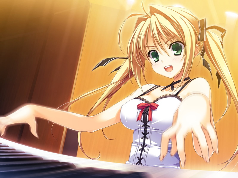 Piano, close-up, beauty, doll, event, Ivories, emotion, Kourin no machi lavender no shoujo, Girl, women, representation, art and craft, human representation
