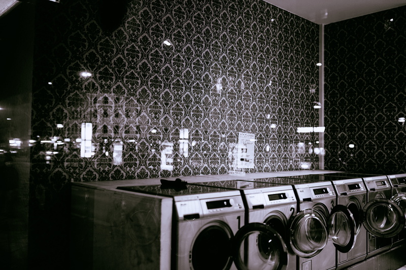 washer, architecture, window reflection, 5K, stage, appliance, gray, front, metal, modern, household equipment, daytime, no people, glass - material, machinery