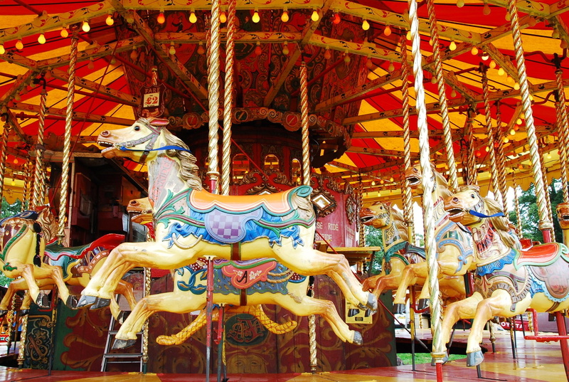 Merry-Go-round, Man Made, Carousel, Horse, 1080P