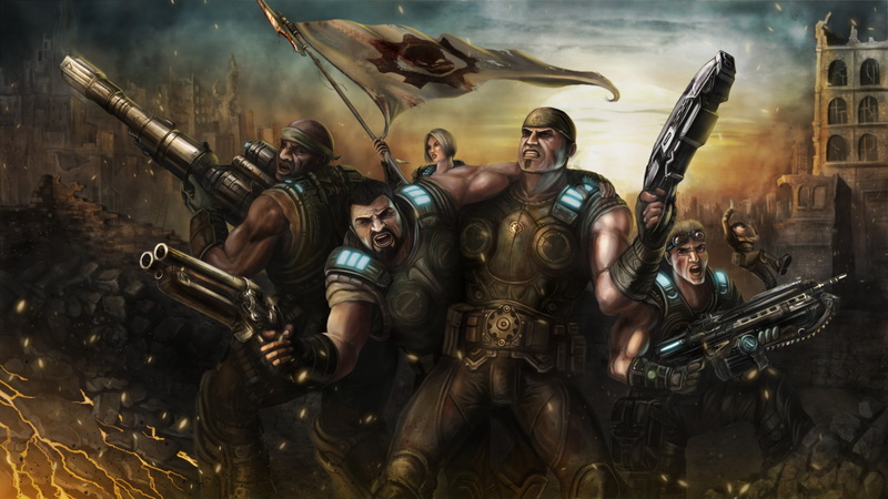 Gears Of War, Dominic Santiago, Anya Stroud, Marcus Fenix, 5K, Damon S. Baird, Minh Young Kim